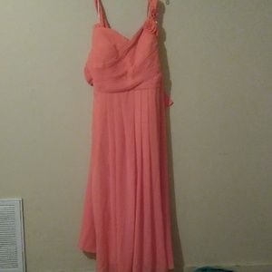 Coral bridesmaids dress